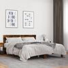 vidaXL Bed Frame Smoked Oak Engineered Wood King Durable Bed Frame