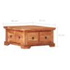 vidaXL Coffee Table Brown Solid Acacia Wood 26.0 x 27.6 x 13.8 in