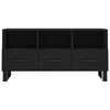 vidaXL TV Cabinet Black 40.2x14.2x19.7" Engineered Wood