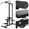 vidaXL Power Tower with Barbell and Dumbbell Set 67.2 lb (90136+90377)