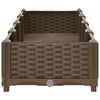 vidaXL Raised Bed Brown Polypropylene (PP) 63.0 x 15.7 x 9.1 in Durable