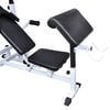 vidaXL Weight Bench with Weight Rack, Barbell and Dumbbell Set 198.4 lb