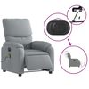 vidaXL Electric Massage Recliner Chair Light gray