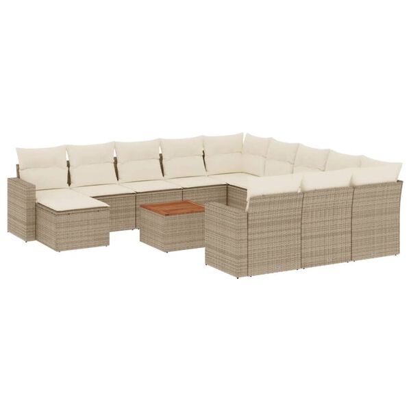 vidaXL Garden Sofa Set Beige
