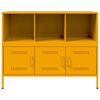 vidaXL Sideboard Mustard Yellow Cold-rolled Steel Standard