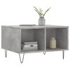 vidaXL Coffee Table Concrete Grey Engineered Wood, Metal