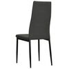 vidaXL Dining Chair Set of 4 Dark Grey