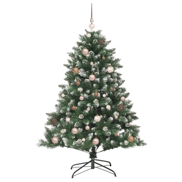 vidaXL Artificial Christmas Tree with 150 LEDs Green 59.06 in
