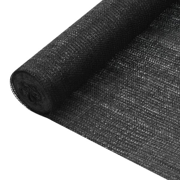 vidaXL Privacy Net Black 5.9x82.0' HDPE 0.82 oz/ft&sup2;