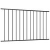 vidaXL Fence Panel Powder-coated Steel 5.6x3.8' Black