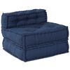 vidaXL Modular Sofa 4 pcs Indigo Fabric