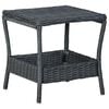 vidaXL Garden Lounge Set Dark Grey, Black