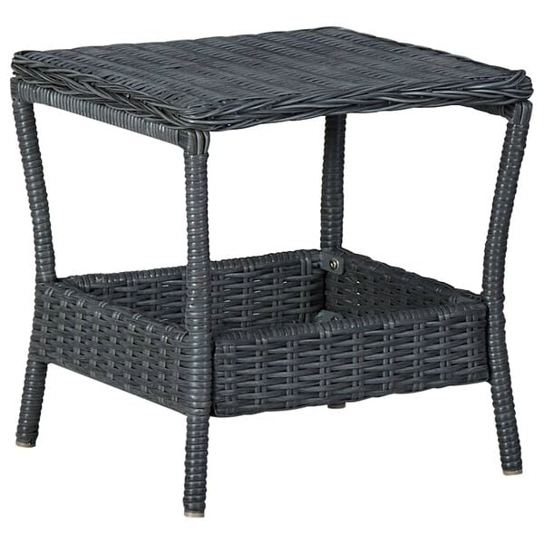 vidaXL Garden Lounge Set Dark Grey, Black