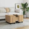 vidaXL Coffee Table Artisan Oak Engineered Wood 23.6x23.6x15.0 in