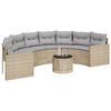 vidaXL Patio Sofa Beige, Light Gray