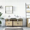 vidaXL Bathroom Furniture Set Sonoma oak