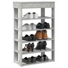 vidaXL Shoe Rack Concrete grey Engineered wood Medium Shoe Rack