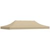 vidaXL Party Tent Roof 19.7'x9.8' Beige 0.9 oz/ft²