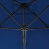 vidaXL Garden Parasol Blue Polyester, Steel Large Rotatable