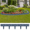 vidaXL Plastic Garden / Lawn Fence Stone Look 41 pcs 32.8'