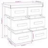 vidaXL Storage Cabinet Black Steel, Polyester Medium Lightweight