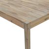 vidaXL Dining Table Natural Wood Solid Acacia Wood 43.3x27.6x29.5 in