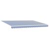 vidaXL Retractable Awning Blue and White 177.17" x 118.11