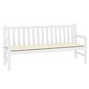 vidaXL Garden Bench Cushion Cream Oxford fabric 70.9 x 19.7 in