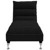 vidaXL Massage Chaise Lounge Black