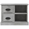 vidaXL Bedside Cabinet Concrete Grey Engineered Wood Medium