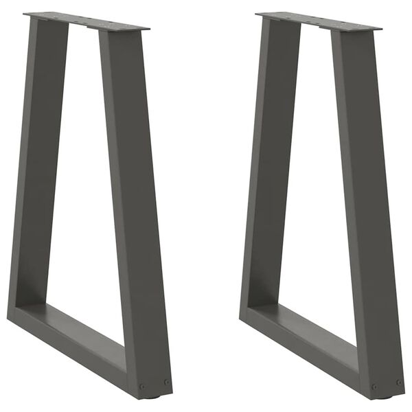 vidaXL Coffee Table Leg Set of 2 Anthracite Powder-coated steel