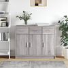 vidaXL Sideboard Grey Sonoma Engineered Wood 35.8 x 11 x 29.5 in