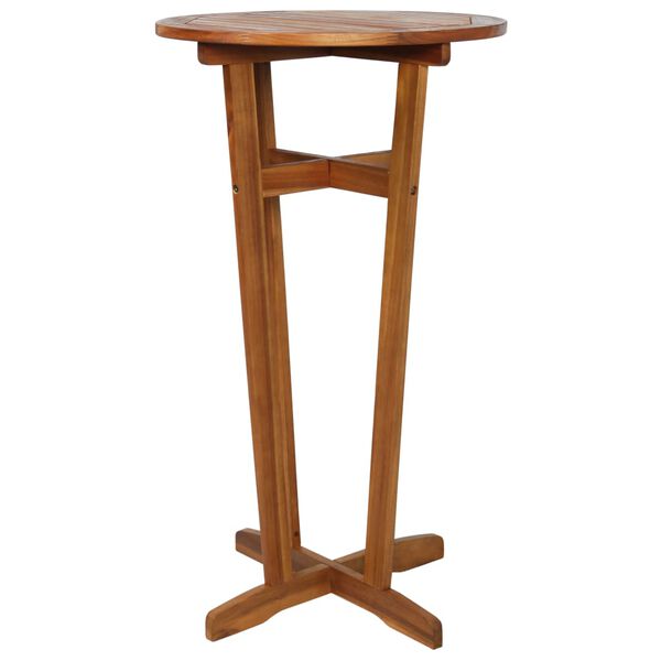 vidaXL Bar Table 23.6" x 41.3" Solid Acacia Wood