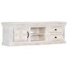 vidaXL TV Stand White Solid mango wood, engineered wood Medium TV Stand