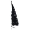 vidaXL Christmas Tree Black PVC Large Christmas Tree Crescent