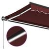 vidaXL Retractable Awning Burgundy and Anthracite
