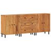 vidaXL Side Cabinet Set of 3 Natural