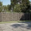 vidaXL Gabion Basket Silver Galvanized Iron Wire Large