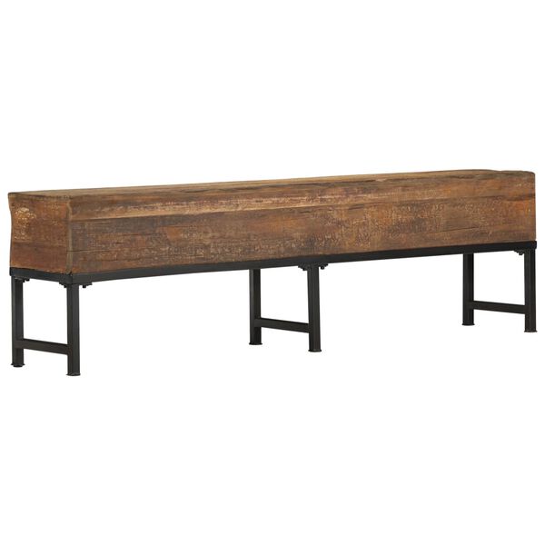 vidaXL Bench 63" Solid Reclaimed Wood