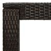 vidaXL Garden Bar Set Brown PE Rattan Medium Footrest