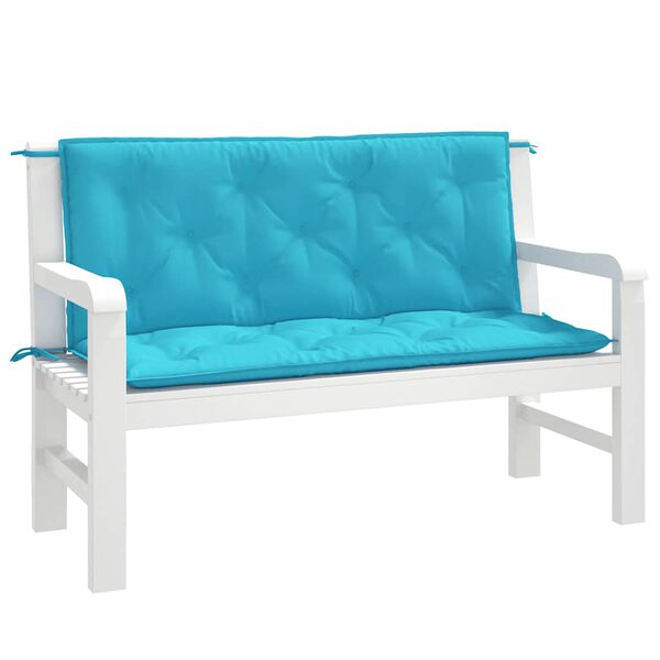 vidaXL Garden Bench Cushion Set of 2 Turquoise