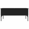 vidaXL Coffee Table Black Engineered wood, metal Large Coffee Table