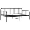 vidaXL Sofa Bed Frame Black Powder-coated metal Twin