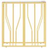 vidaXL Console Table Gold, Marble Finish Stainless Steel, Tempered Glass