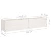 vidaXL Raised Bed 2 Pack White Solid Pine Wood