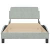 vidaXL Bed Frame Light grey