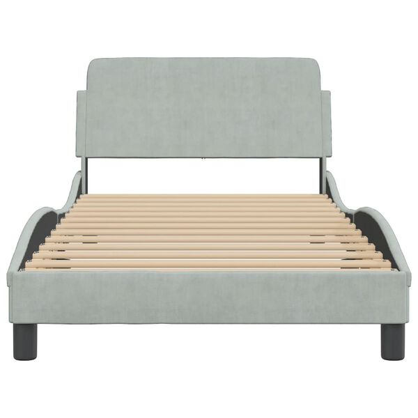 vidaXL Bed Frame Light grey