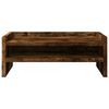 vidaXL Monitor Stand Smoked Oak 16.5x9.4x6.3" Engineered Wood