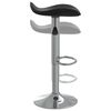 vidaXL Bar Stool Black Faux Leather Adjustable Bar Stool Round