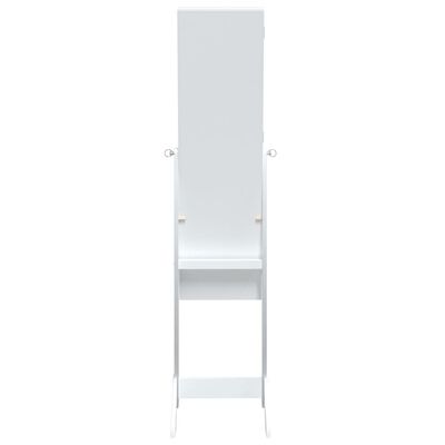 vidaXL Free-Standing Mirror White 13.4"x14.6"x57.5"